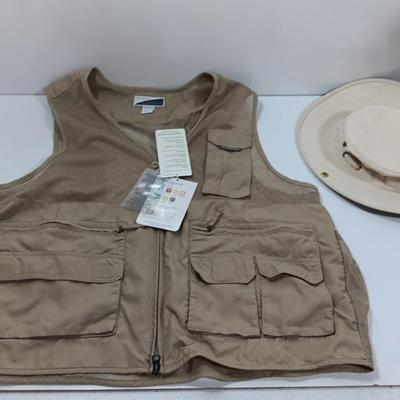 New Exofficio Fishing vest size Large with The Tilley hat - Tilley Endurables