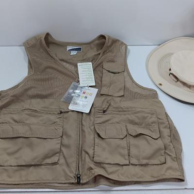 New Exofficio Fishing vest size Large with The Tilley hat - Tilley Endurables