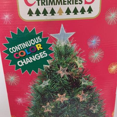 Working! Christmas Trimmeries Continuous color changes 2'.5" Fiber optic tree