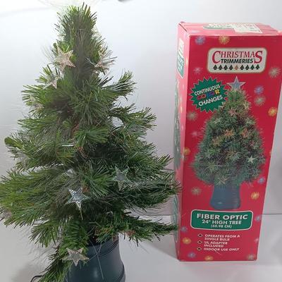 Working! Christmas Trimmeries Continuous color changes 2'.5" Fiber optic tree