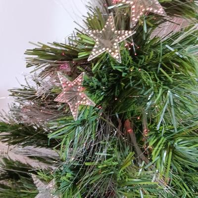 Working! Christmas Trimmeries Continuous color changes 2'.5" Fiber optic tree