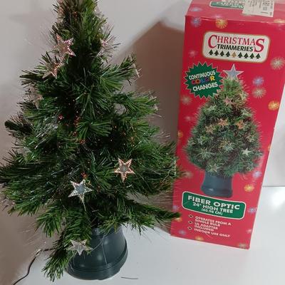 Working! Christmas Trimmeries Continuous color changes 2'.5" Fiber optic tree