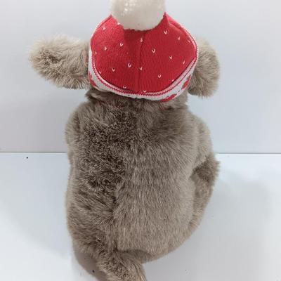 Vintage 80s KrisMutt Dog Plush Toy, With original tags TARGET Christmas Plush Dog