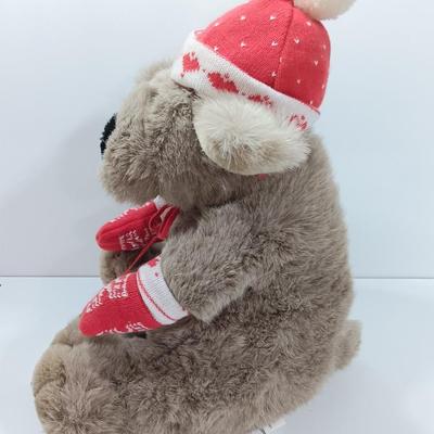 Vintage 80s KrisMutt Dog Plush Toy, With original tags TARGET Christmas Plush Dog
