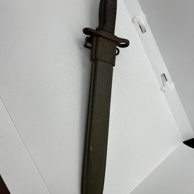 WW2 BAYONET M1 GARAND US ARMY 1943 w/ Original Scabbard