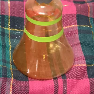 Four shiny brite Vintage Bell ornaments