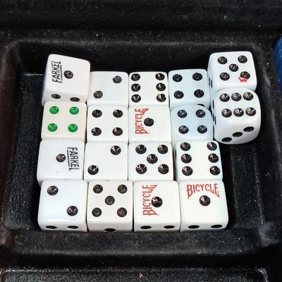 Cardinals professional Texas Hold em' set in case chips, cards, and dice