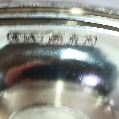Corbell & Co. Silver Plated Oval Basket Handle Embossed Design Bottom Stamp Mark