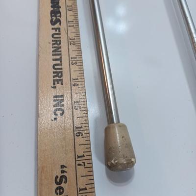 Three vintage Batons -  Marching Band Drum Major Twirling Baton