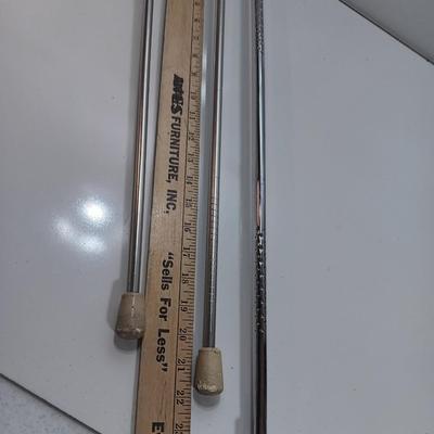 Three vintage Batons -  Marching Band Drum Major Twirling Baton