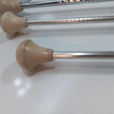Three vintage Batons -  Marching Band Drum Major Twirling Baton