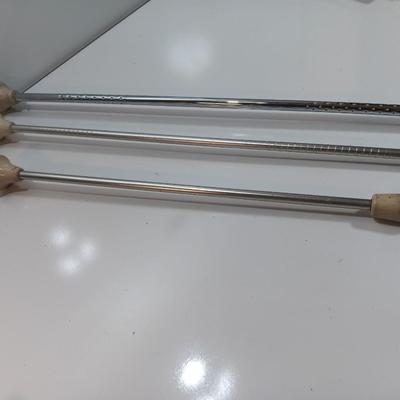 Three vintage Batons -  Marching Band Drum Major Twirling Baton
