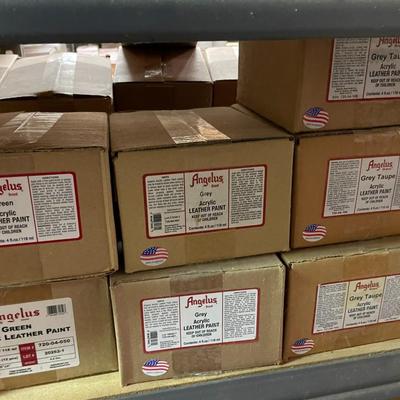 Shelf 45 Inventory Angelus Acrylic Leather Paint 350+ 4oz Bottles