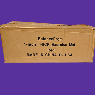 BalanceFrom High Density Red Yoga/Exercise Mat (New in Box)