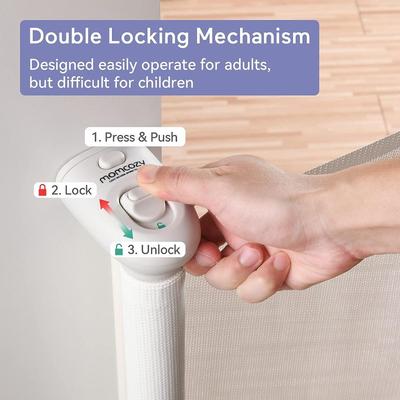 Momcozy White Retractble Safety Gate (New in Box)