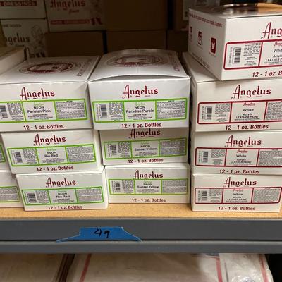 Shelf 49 Angelus Acrylic Leather Paint 800+ 1oz Bottles
