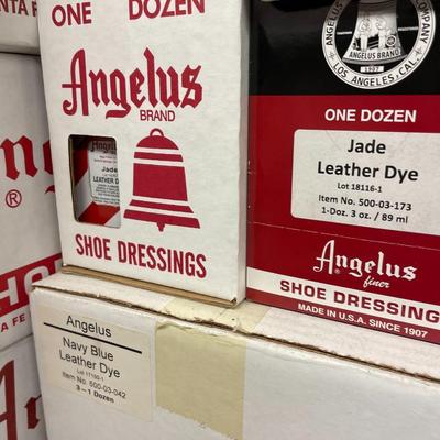 Shelf 53 Inventory Angelus Leather Dye Shoe Dressing 40 Cases or 1,440 Bottles