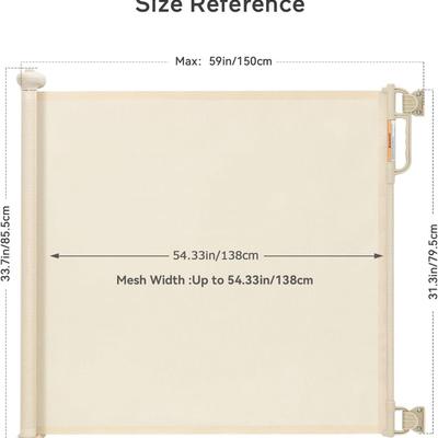 Momcozy Cream Retractble Safety Gate (New in Box)
