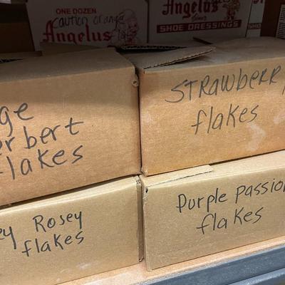 Shelf 57 Inlace Products Inlay Flakes 21 Cases or Approximately 750 Tubes