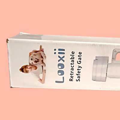 Looxii Gray Retractable Safety Gate (New in Box)