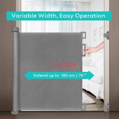 Looxii Gray Retractable Safety Gate (New in Box)