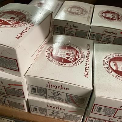 Shelf 64 Inventory Angelus Acrylic Leather Paint 350+ 1oz Bottles