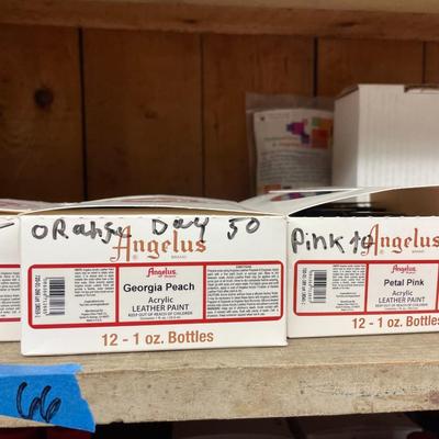 Shelf 66 Inventory Angelus Acrylic Leather Paint 180+ 1oz Bottles