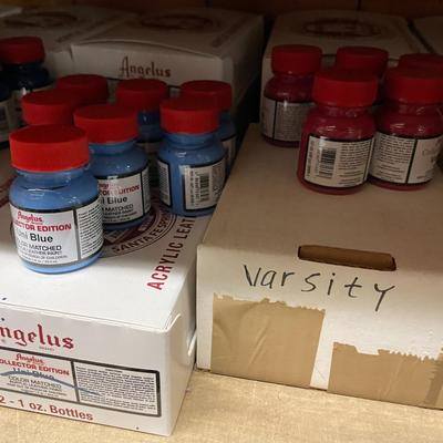 Shelf 69 Inventory Angelus COLLECTORS EDITION Acrylic Leather Paint 500+ 1oz Bottles