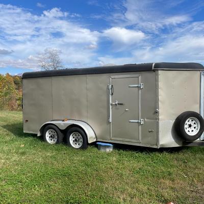 18' V Nose Enclosed Trailer
