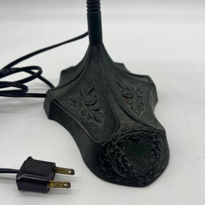Antique Robert Schwartz  Cast Iron Bottom Lamp