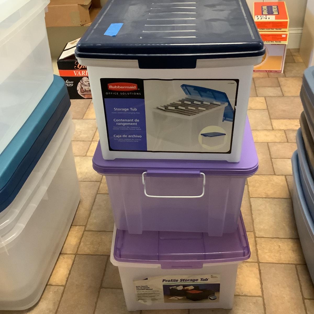 US 2241 Rubbermaid File Box & Storage Tubs