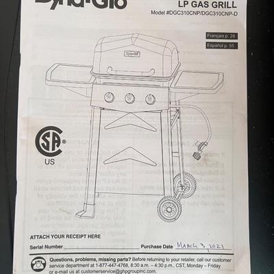 DYNA-GLO 3 Burner Gas Grill