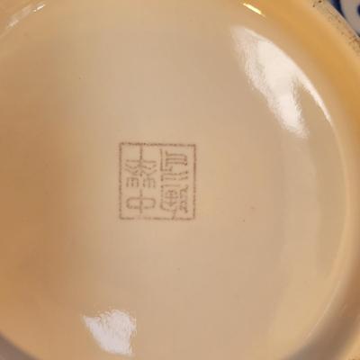 Asian Floral Ceramic Serving Bowl (K-CE)