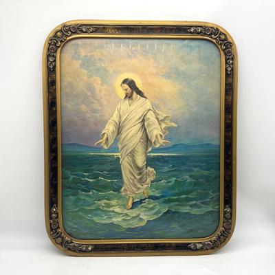 Jesus Walking On Water Framed Picture