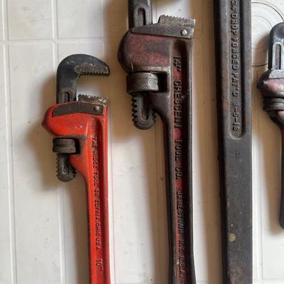 Pipe Wrench Lot