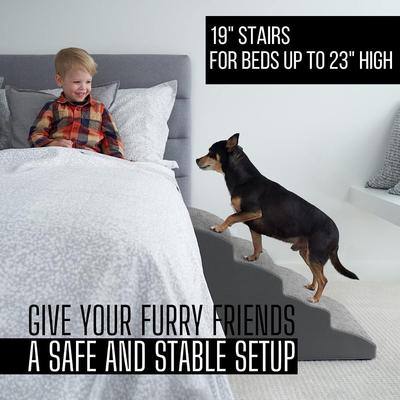 Zicoto 4 Step Gray Pet Stairs (New)