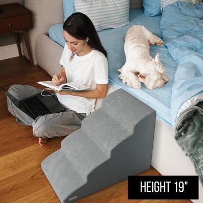 Zicoto 4 Step Gray Pet Stairs (New)