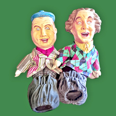 Vintage 2 of Three Stooges Talking Golf Headcovers