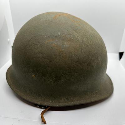 Original Vietnam War era 1966 US Army M1 steel helmet w/ liner