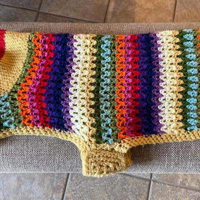 Vintage crochet dog sweater