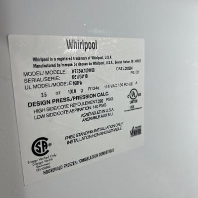 WHIRLPOOL Upright Freezer 16 cu. ft.