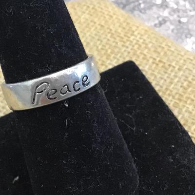 Sp 925 Peace Ring