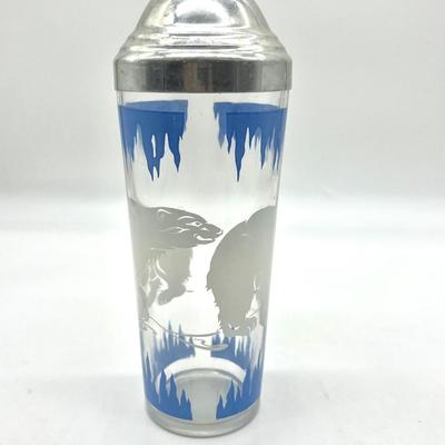 Vintage Hazel Atlas Polar Bears Cocktail Shaker