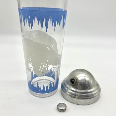 Vintage Hazel Atlas Polar Bears Cocktail Shaker