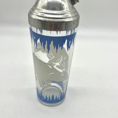 Vintage Hazel Atlas Polar Bears Cocktail Shaker
