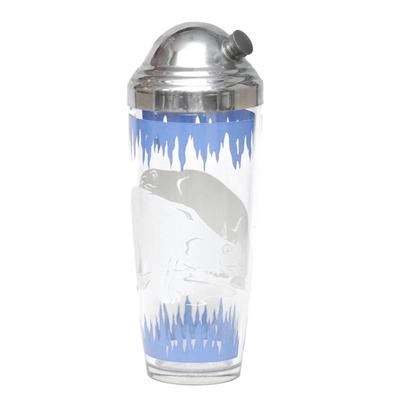 Vintage Hazel Atlas Polar Bears Cocktail Shaker