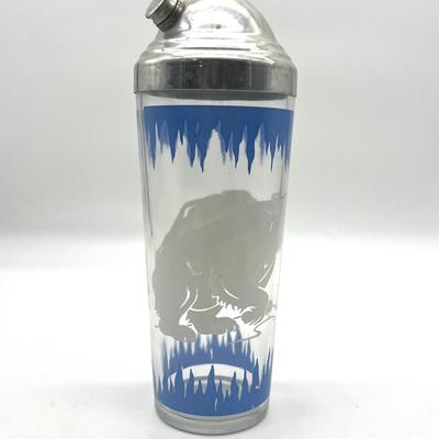 Vintage Hazel Atlas Polar Bears Cocktail Shaker