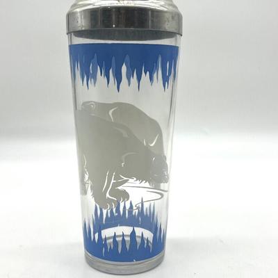 Vintage Hazel Atlas Polar Bears Cocktail Shaker
