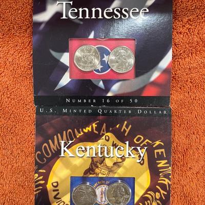 Tennessee and Kentucky State Quarter Sets