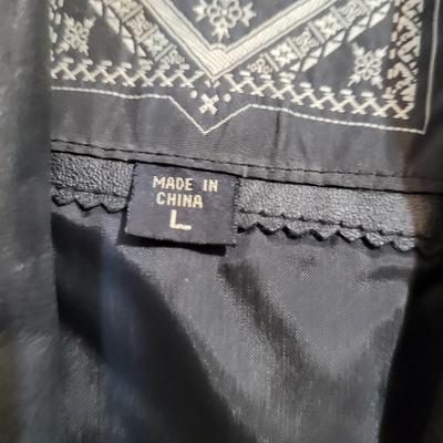 Ladies Leather Long Coat